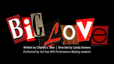 Poster image for Big Love with red and black lettering