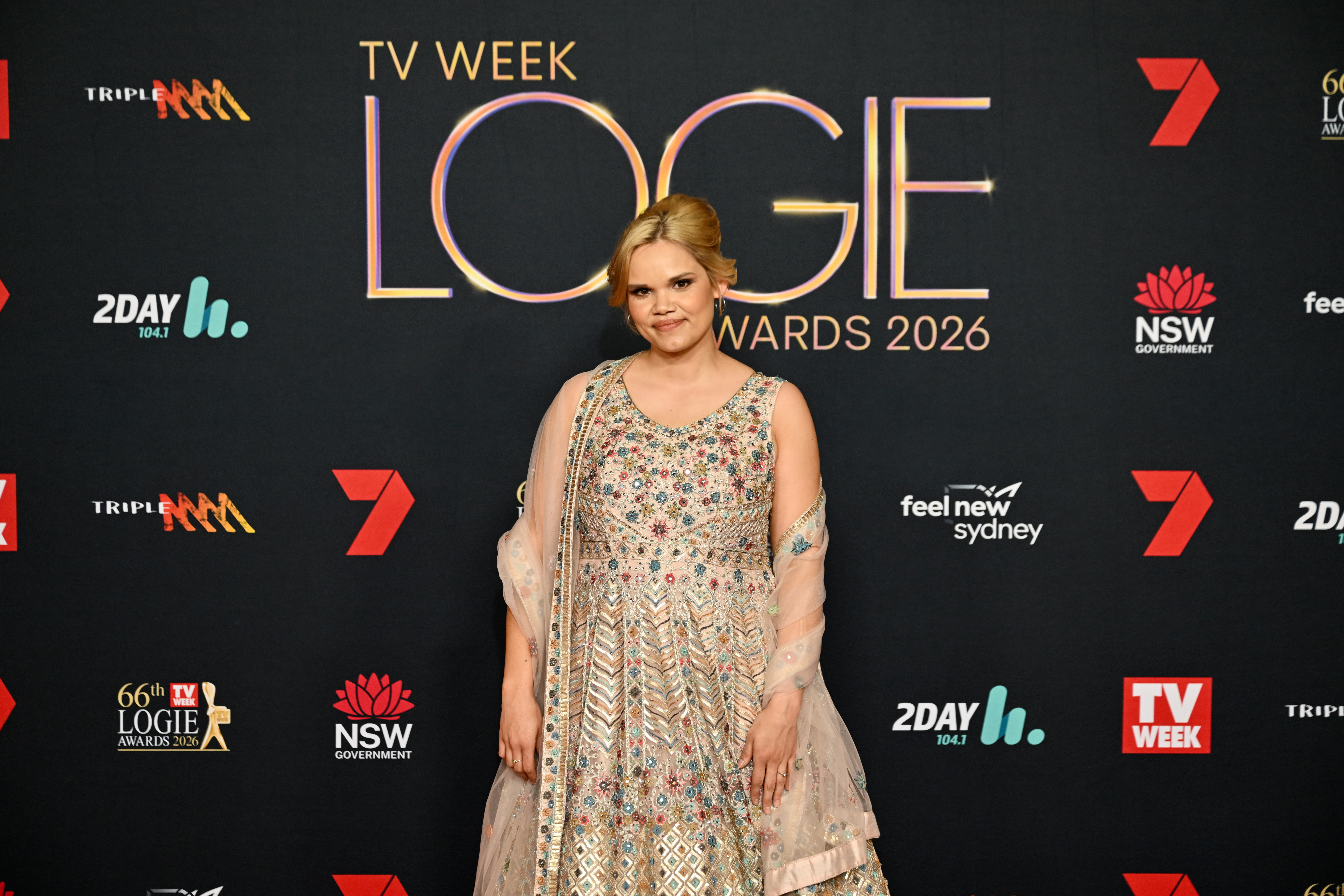 Lila McGuire at the 2026 Logie Awards